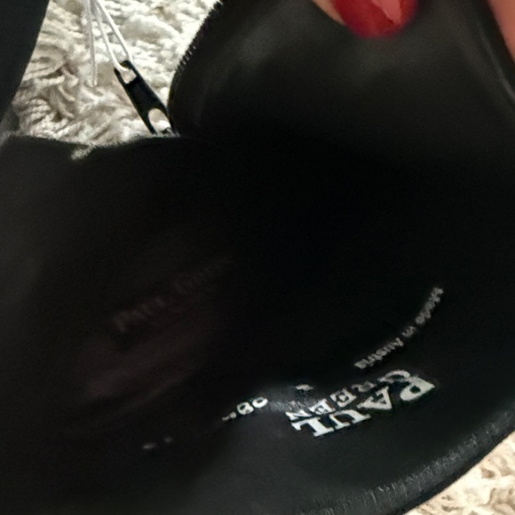 Paul Green Black Ankle Boots with Leather Accent - Picture 6 of 7